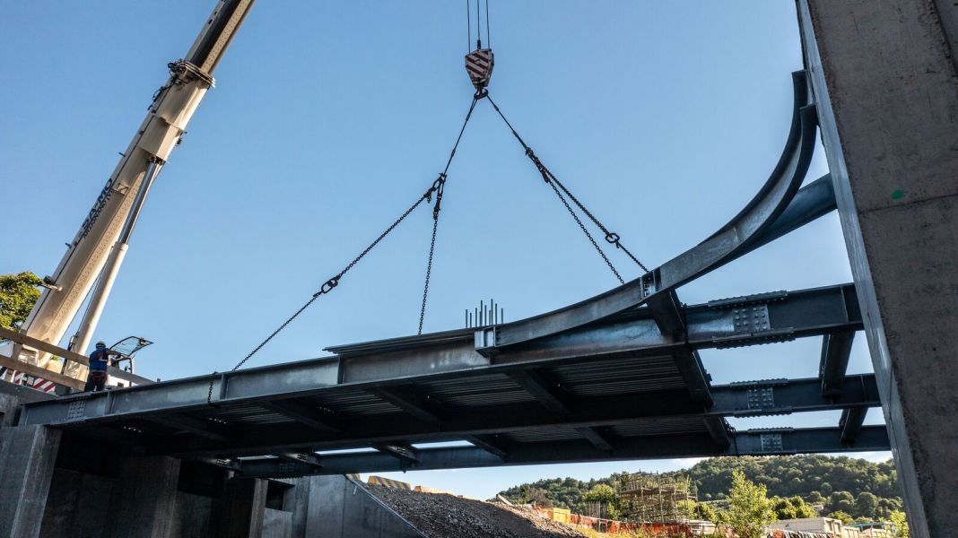 Ponte pedonale Effevi per Ospedale di Montecchio - Passerella Ingresso