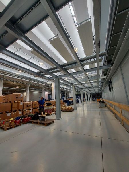 Soppalco in acciaio Effevi per SIR - Linee produttive