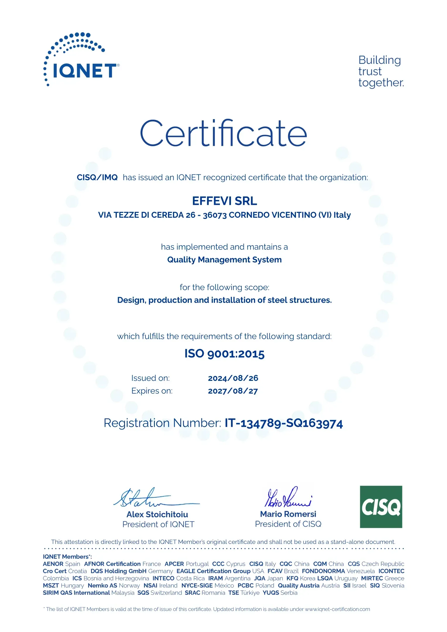 UNI EN ISO 9001